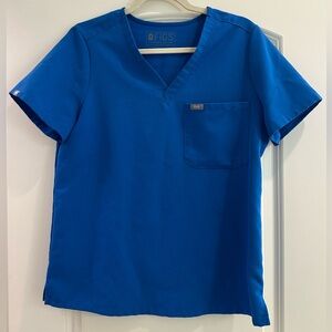 Figs Medium Royal Blue Catarina One Pocket Scrub Top